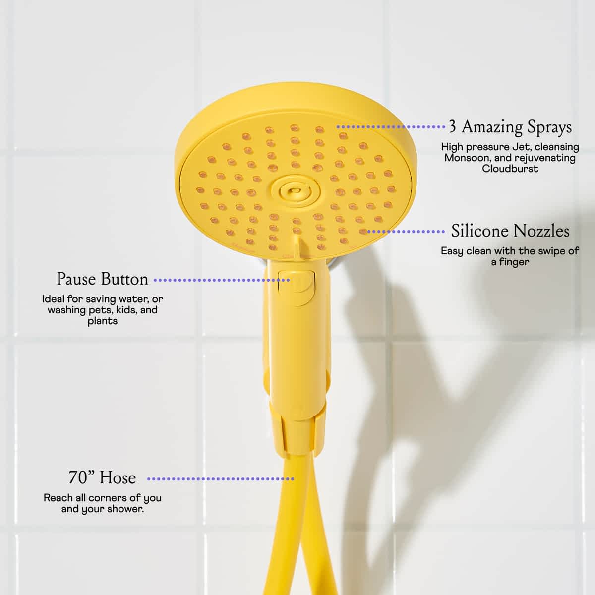 Hand Shower - Yellow