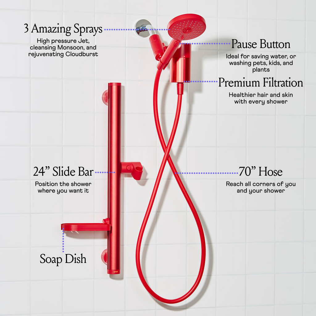 Filtered Shower Kit - Red