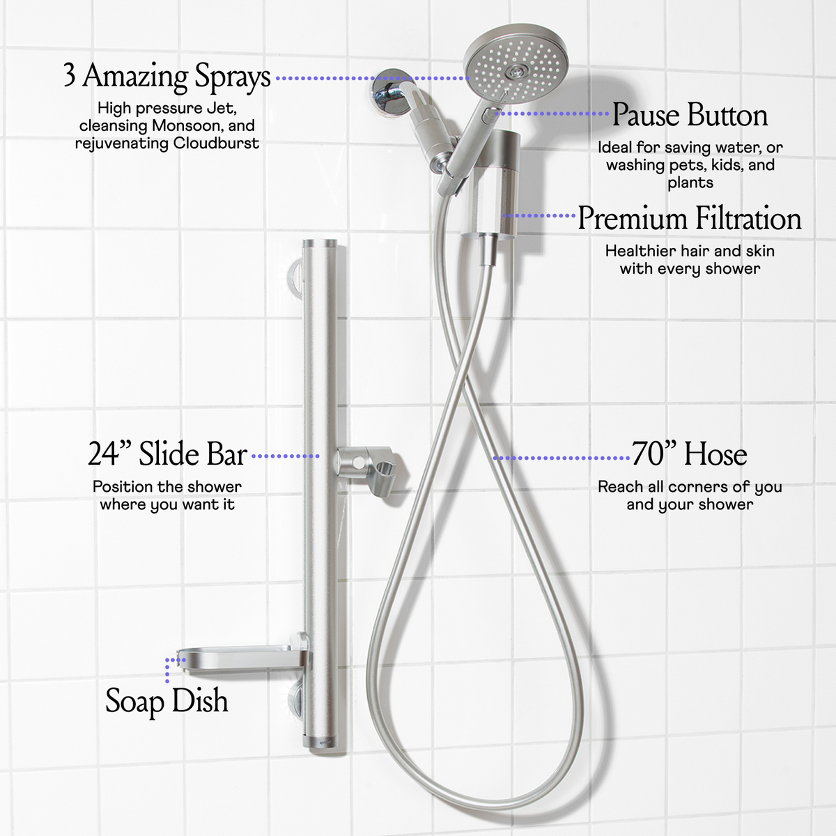 Filtered Shower Kit - Moonlight