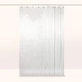 Clear Fluted Shower Curtain