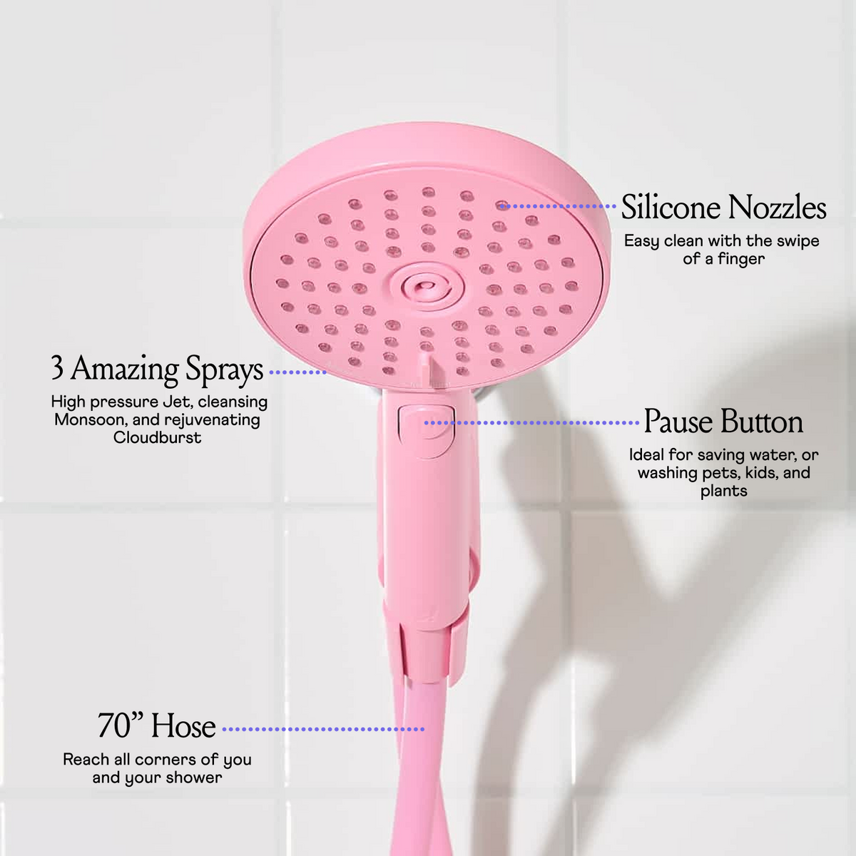Hand Shower - Pink