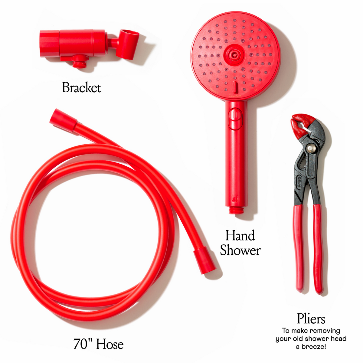 Hand Shower - Red