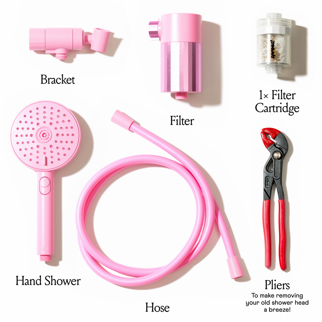 Pink Filtered Hand Shower