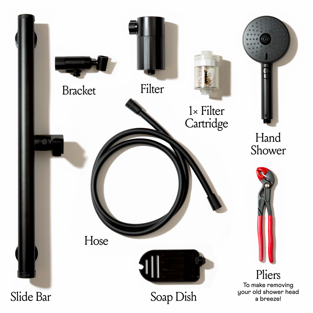 Filtered Shower Kit - Black