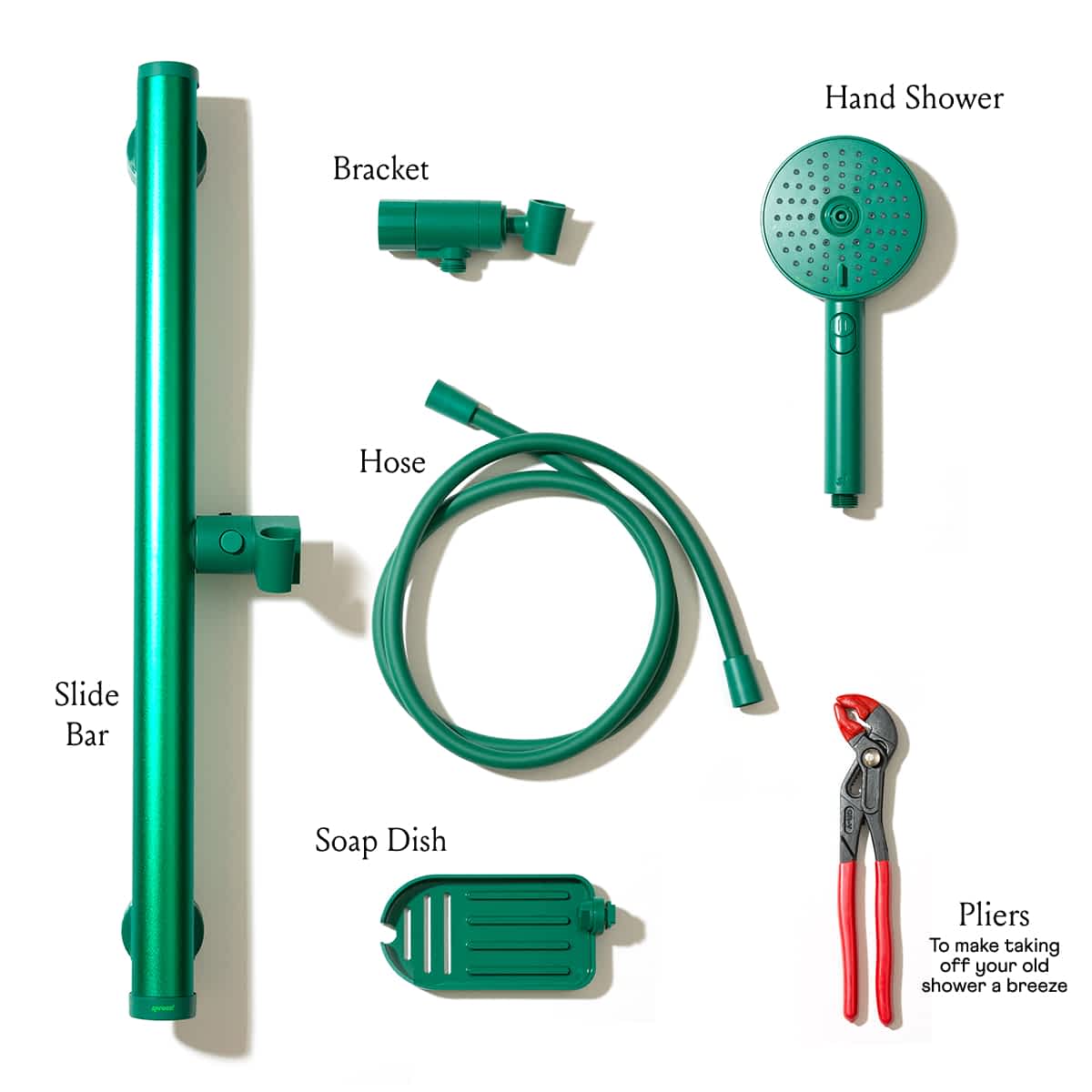 Shower Kit - Green