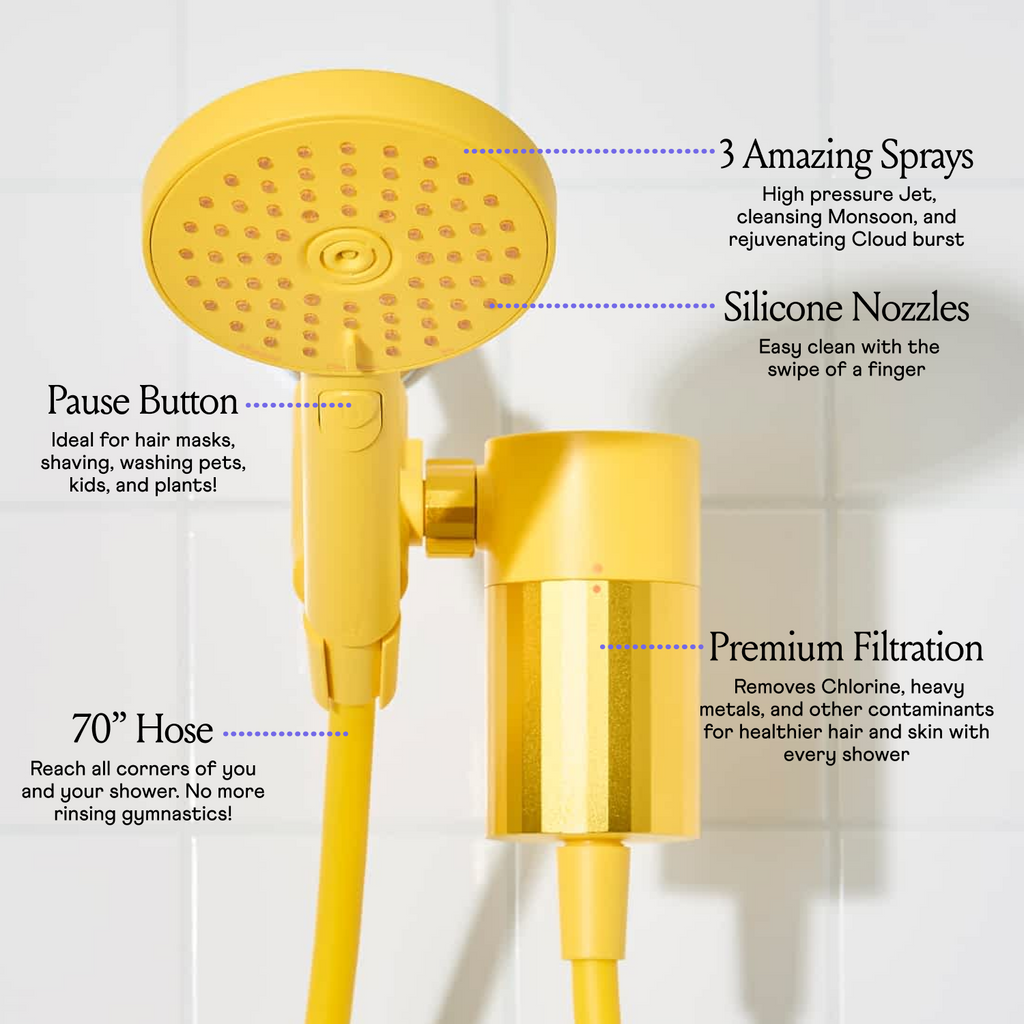 Yellow Filtered Hand Shower