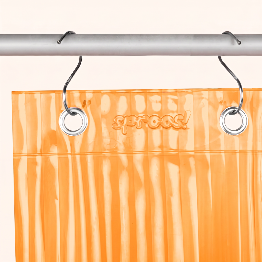 Vitamin C Fluted Shower Curtain